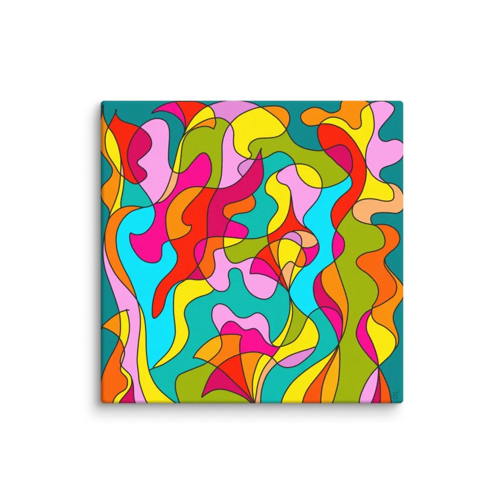Vibrant Flow Canvas - Abstract Square No. 6 product image (1)