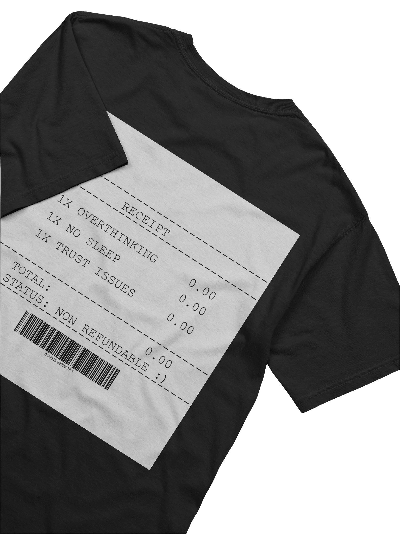 OVERTHINKING RECEIPT T-SHIRT product image (6)