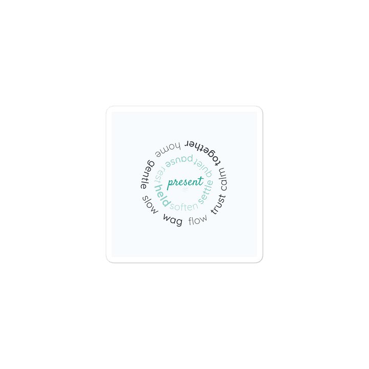 Present & Grounded – Mindfulness Die-Cut Sticker product image (2)
