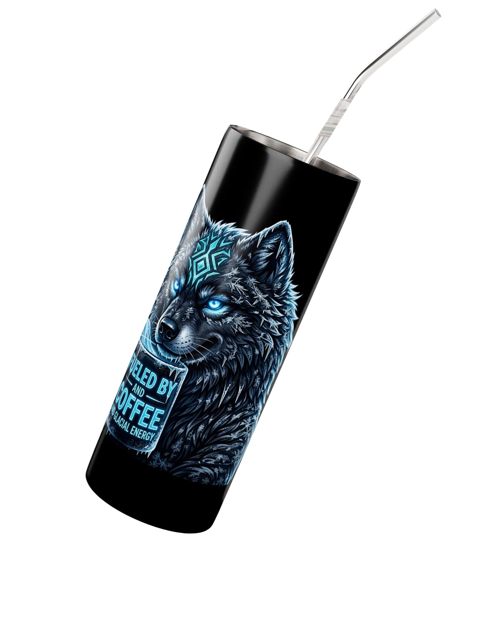 Glacial Energy Wolf Tumbler product image (2)