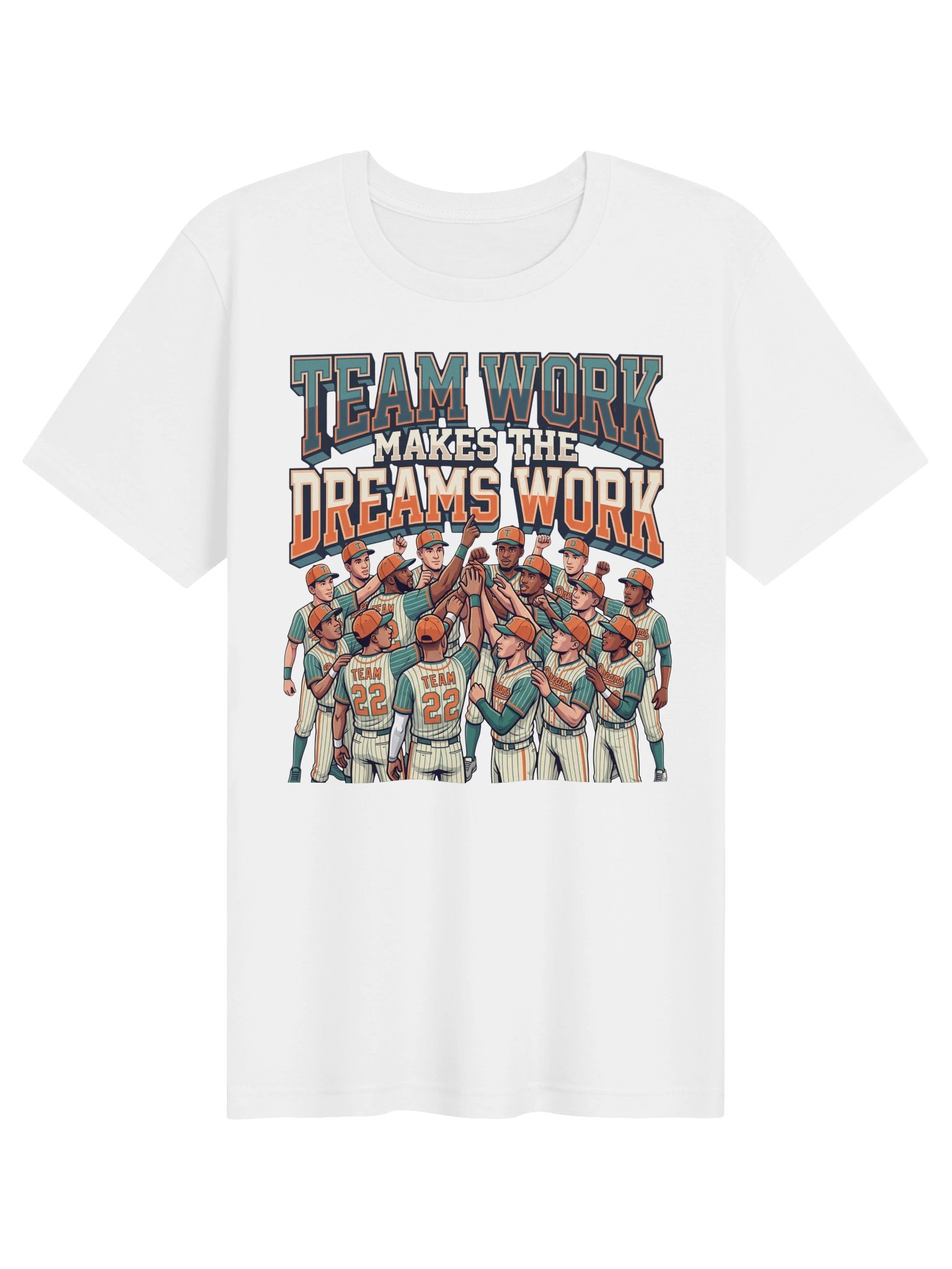 Teamwork makes the Dreams Work Baseball Statement Tee product image (1)