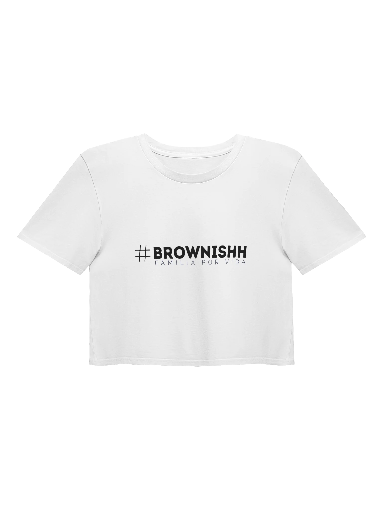 #Brownishh - Crop Top (White) product image (1)