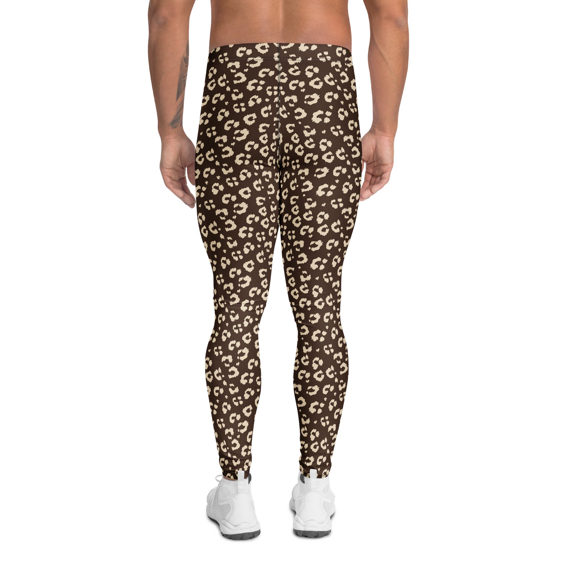 Trendy Leopard Print Athletic Men's Leggings product image (2)
