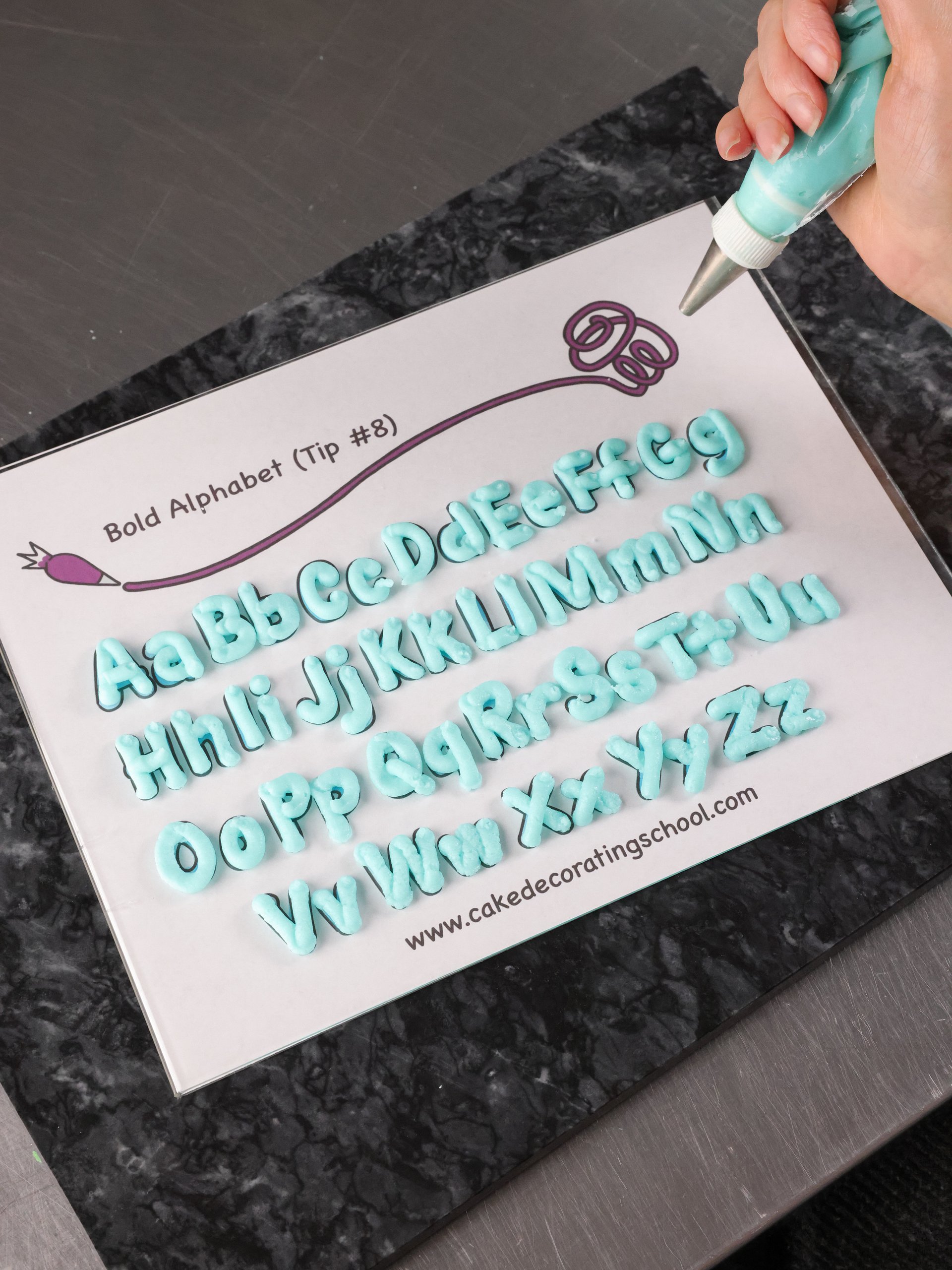 Basic cake writing skills templates product image (1)