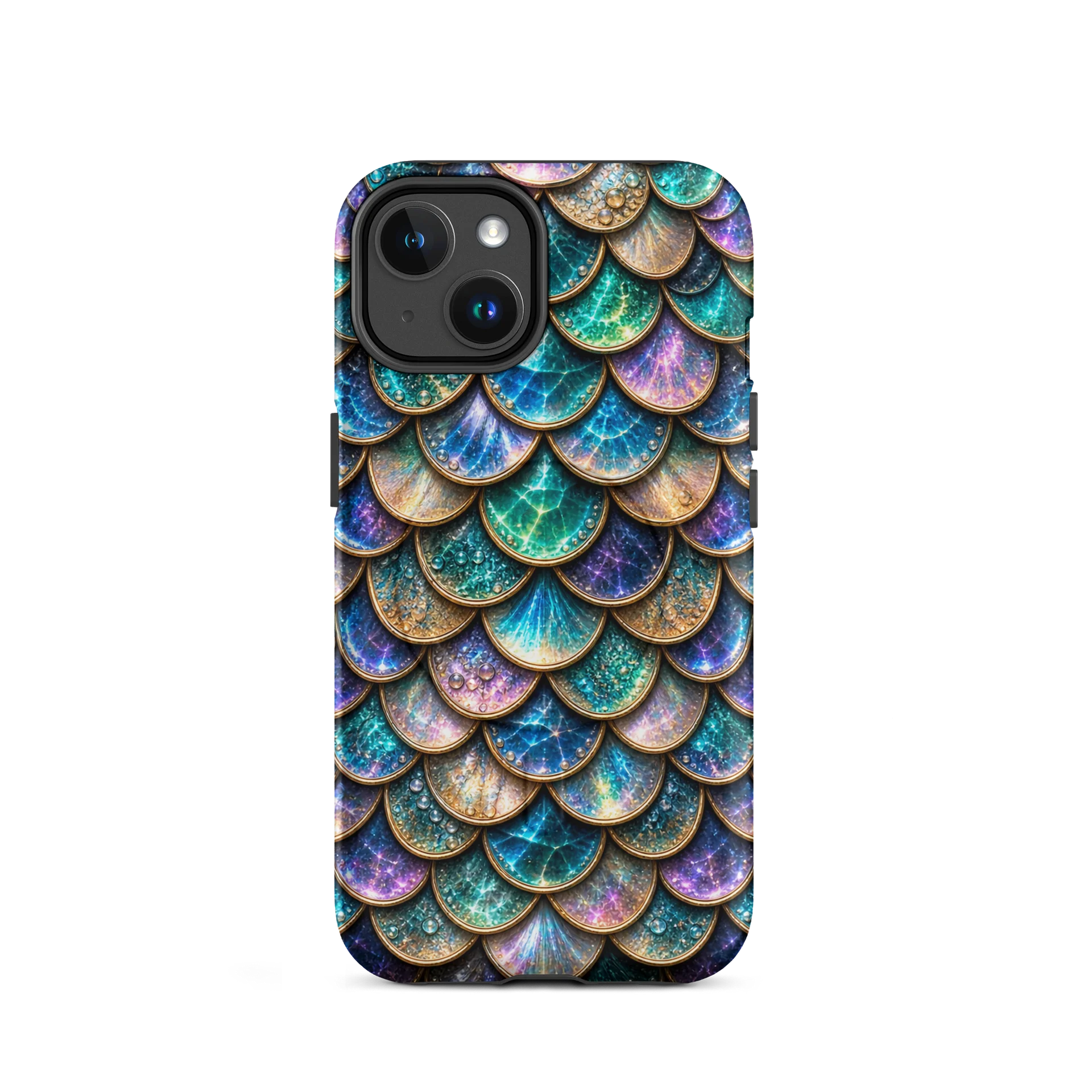 Mystical Mermaid Scales - MagSafe® Tough iPhone® Case - Colorful Fantasy Pattern Design product image (2)