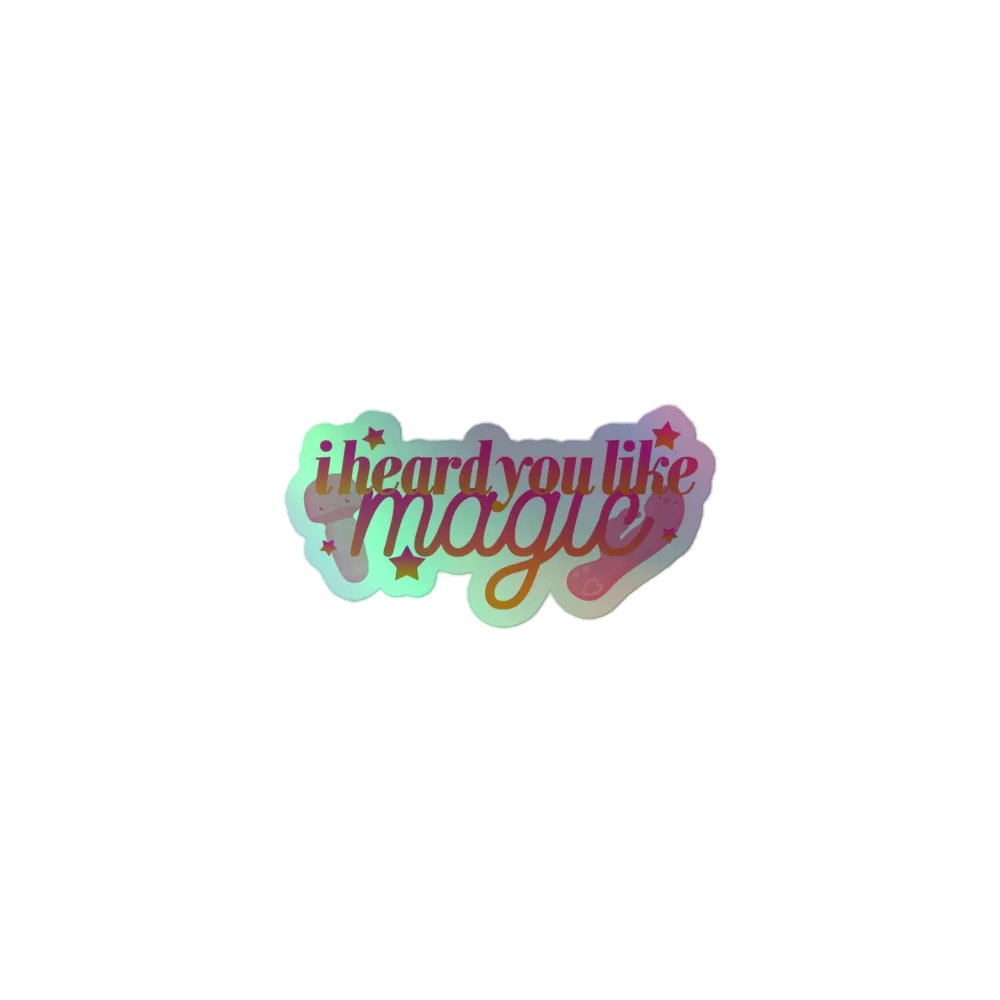 Wand & Rabbit - Holo Sticker product image (1)