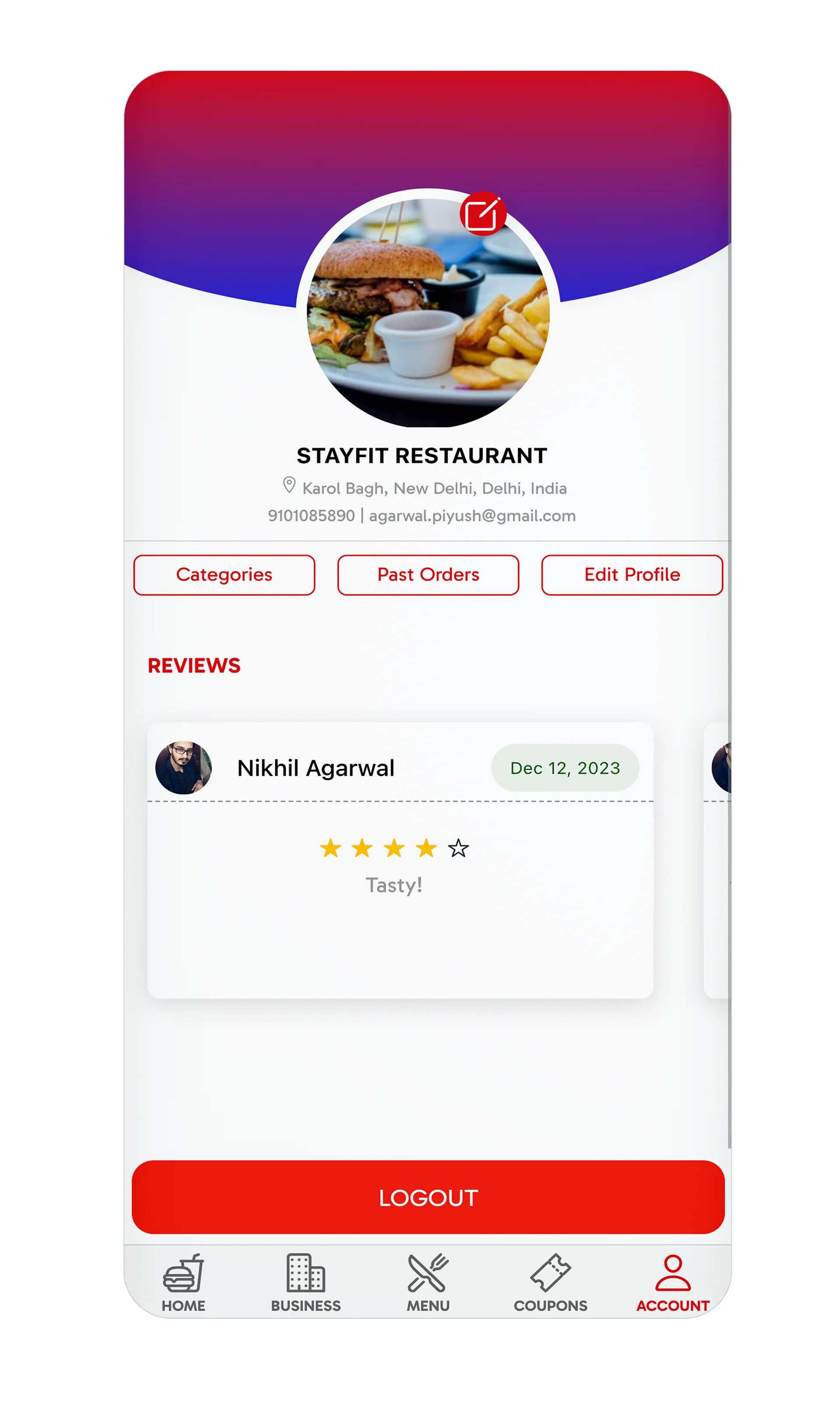 Ionic 8+ Restaurant Food Delivery App UI Template product image (2)