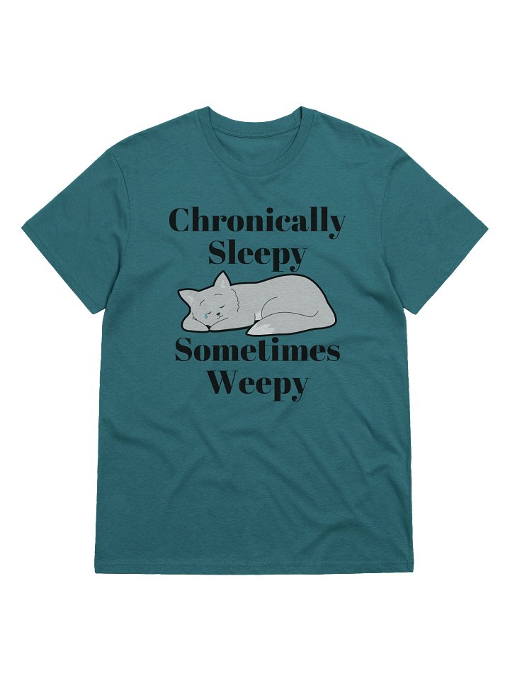 Sleepy/Weepy Cat Organic Cotton T-Shirt product image (4)