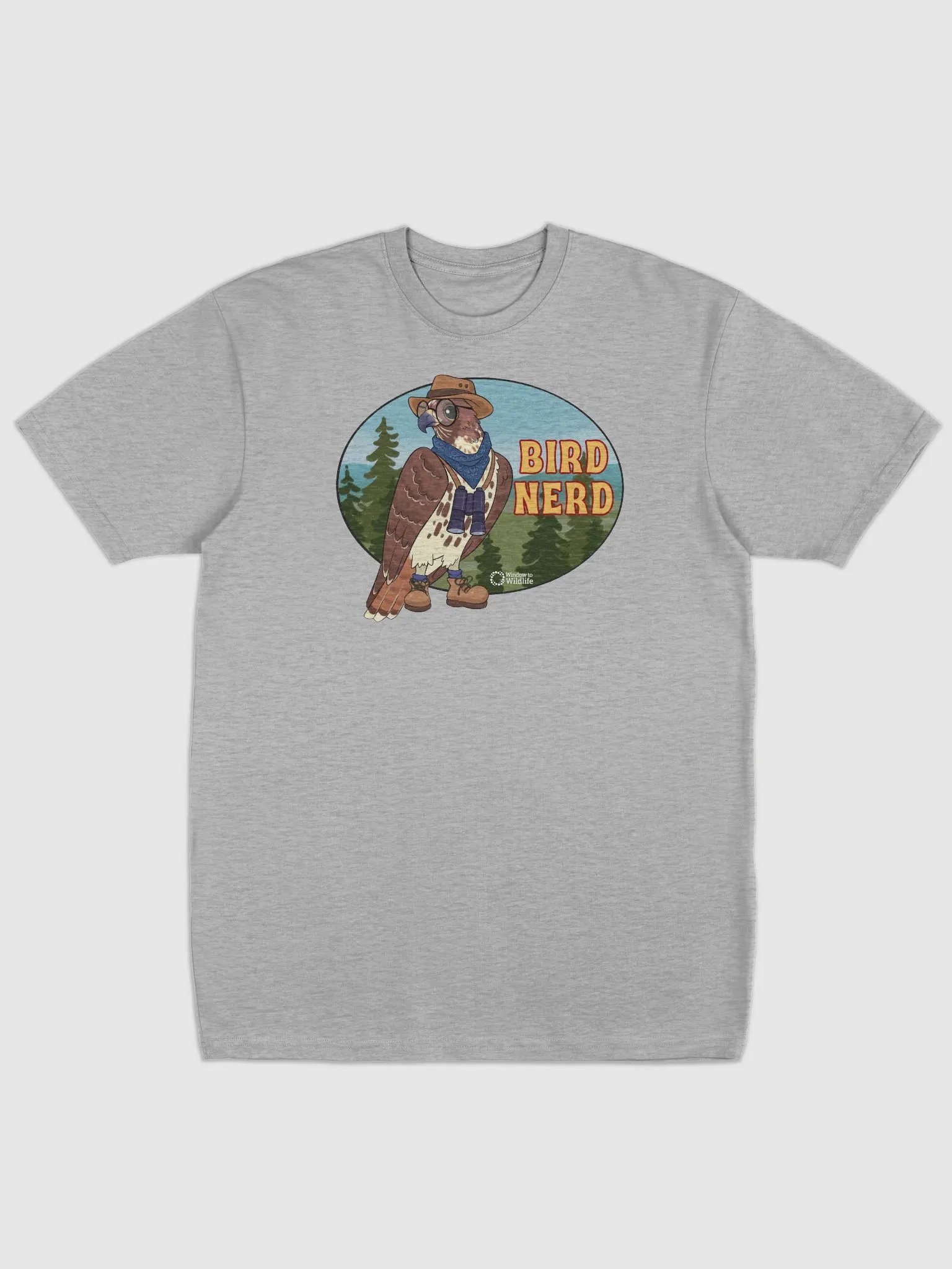 Red-tailed hawk - Bird Nerd Shirt product image (5)
