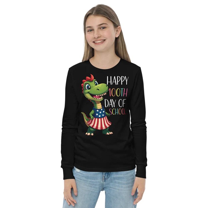 Happy 100th day of School Long Sleeve Tee product image (4)