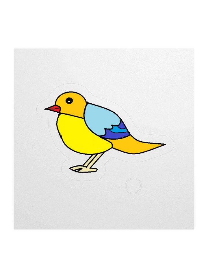 Whimsical Bird Kiss Cut Stickers product image (1)