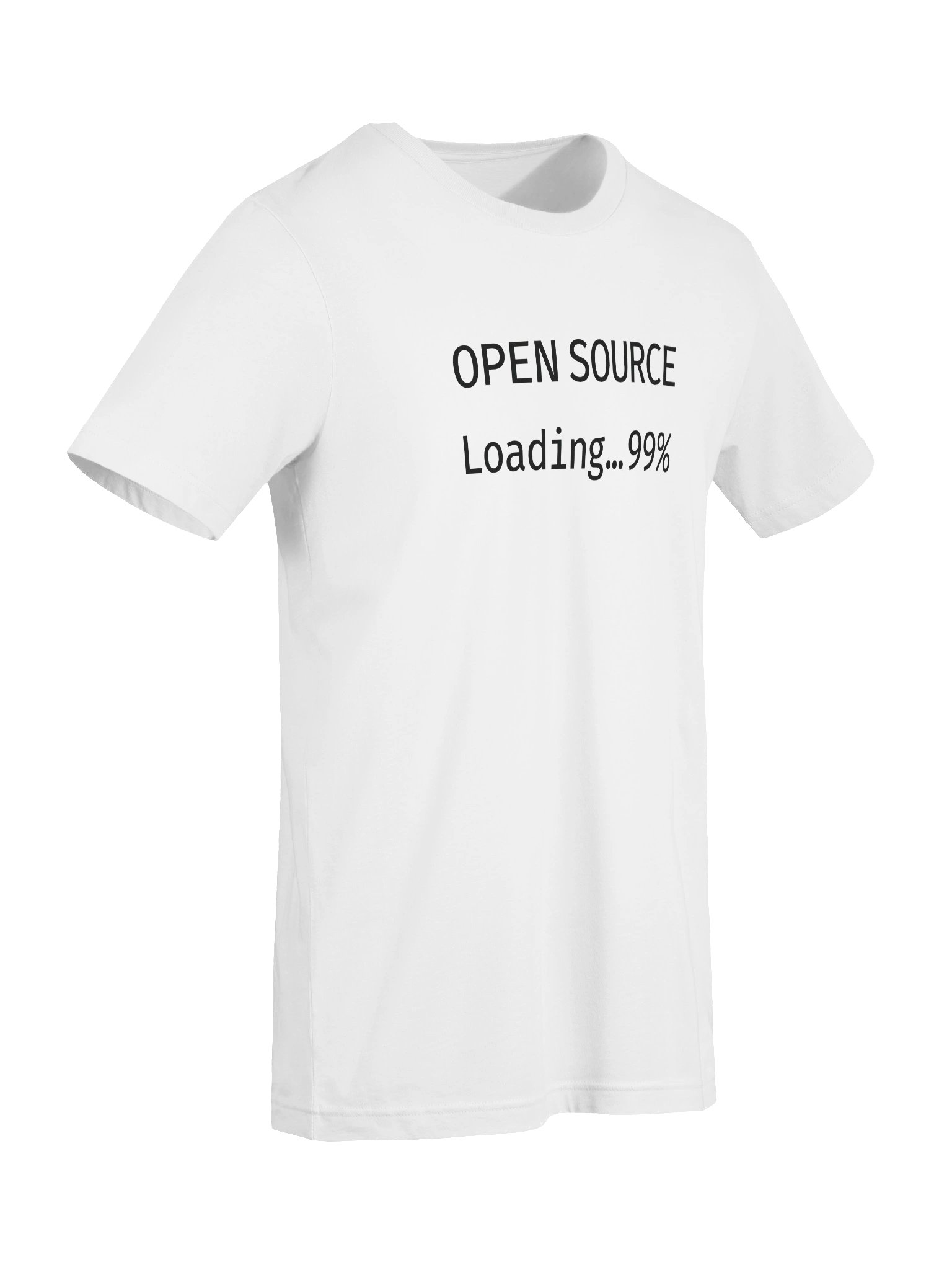 OPEN SOURCE LOADING 99% | AI Developer Humor Tee for Programmers Gift Idea Tech Apparel product image (7)