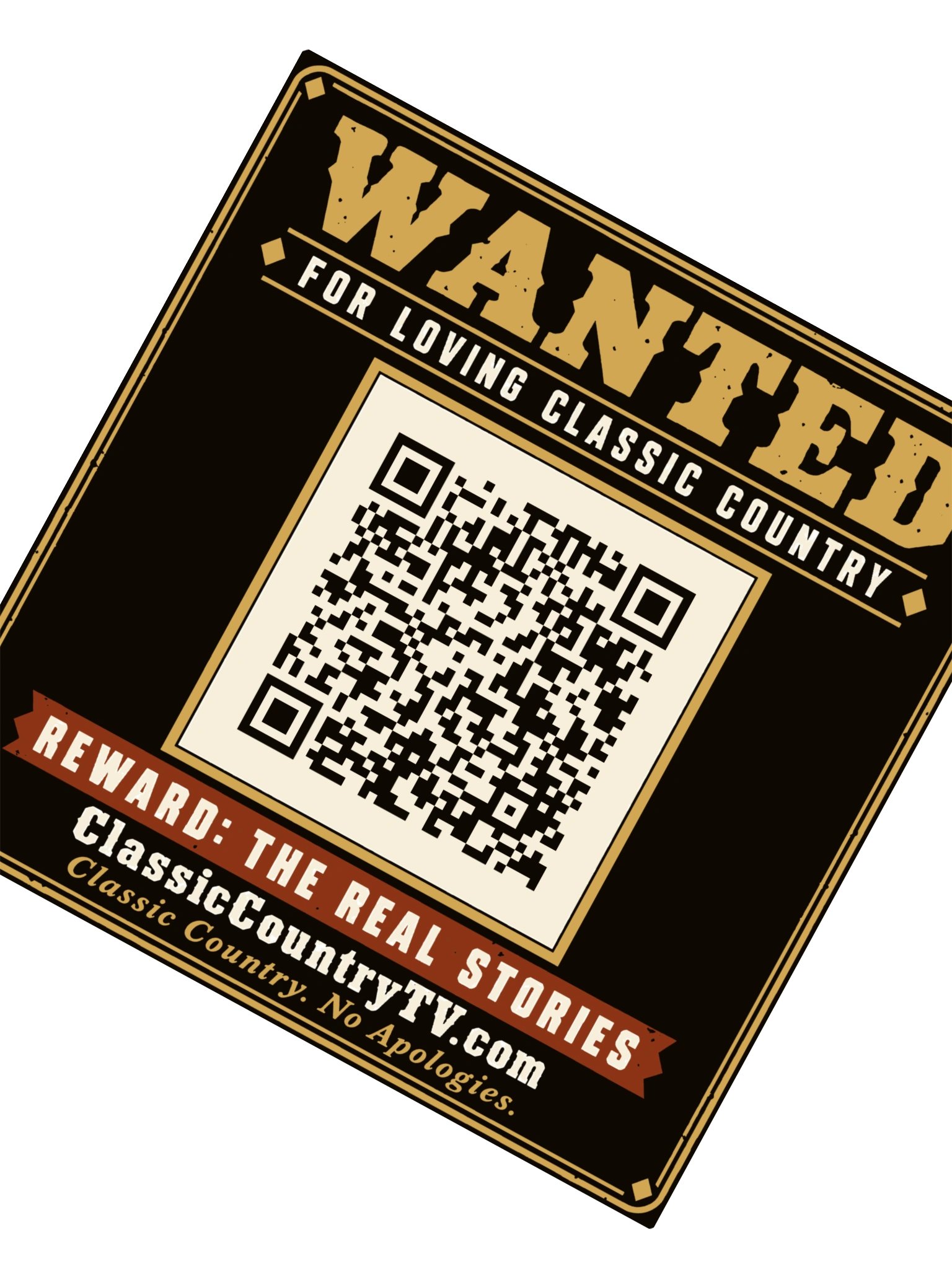 Wanted for Loving Classic Country Sticker — Classic Country TV | Drop 001 product image (2)