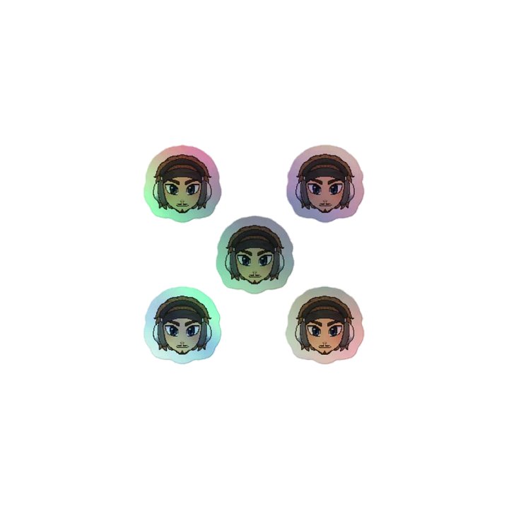 Mini Holographic Cush Stickers (5-set) product image (1)