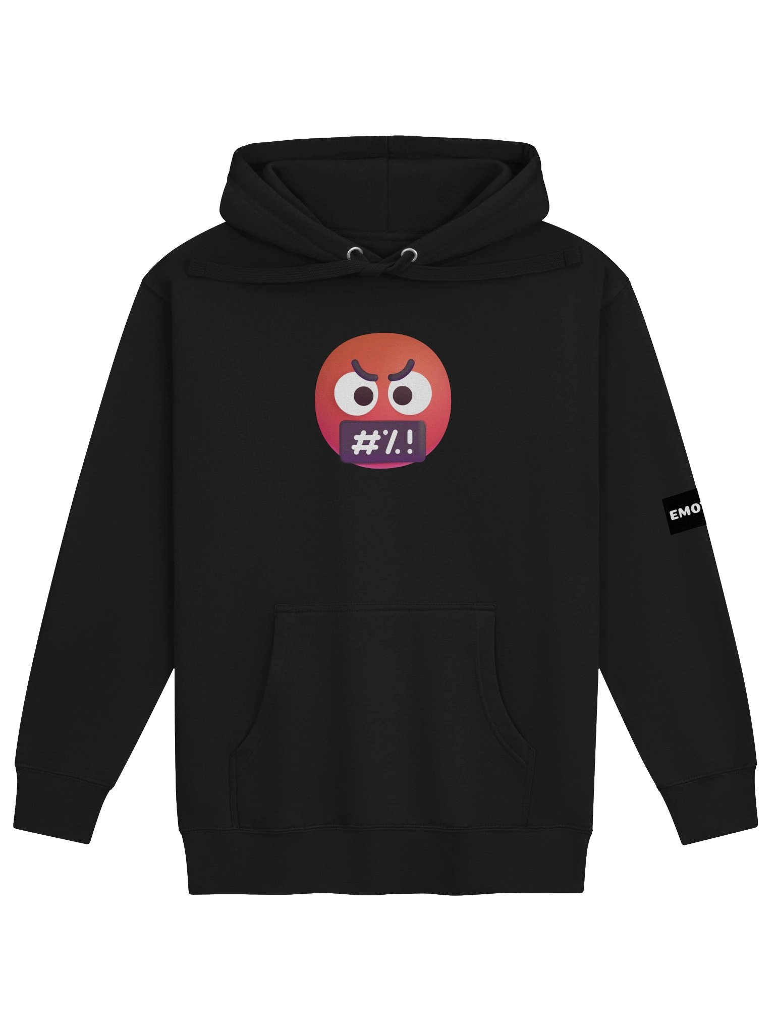 Face With Symbols On Mouth Hoodie product image (1)