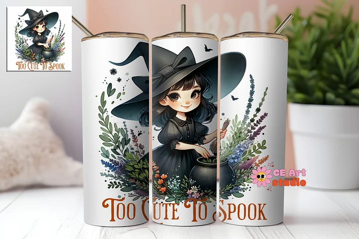 Too Cute To Spook Tumbler Wrap PNG product image (1)