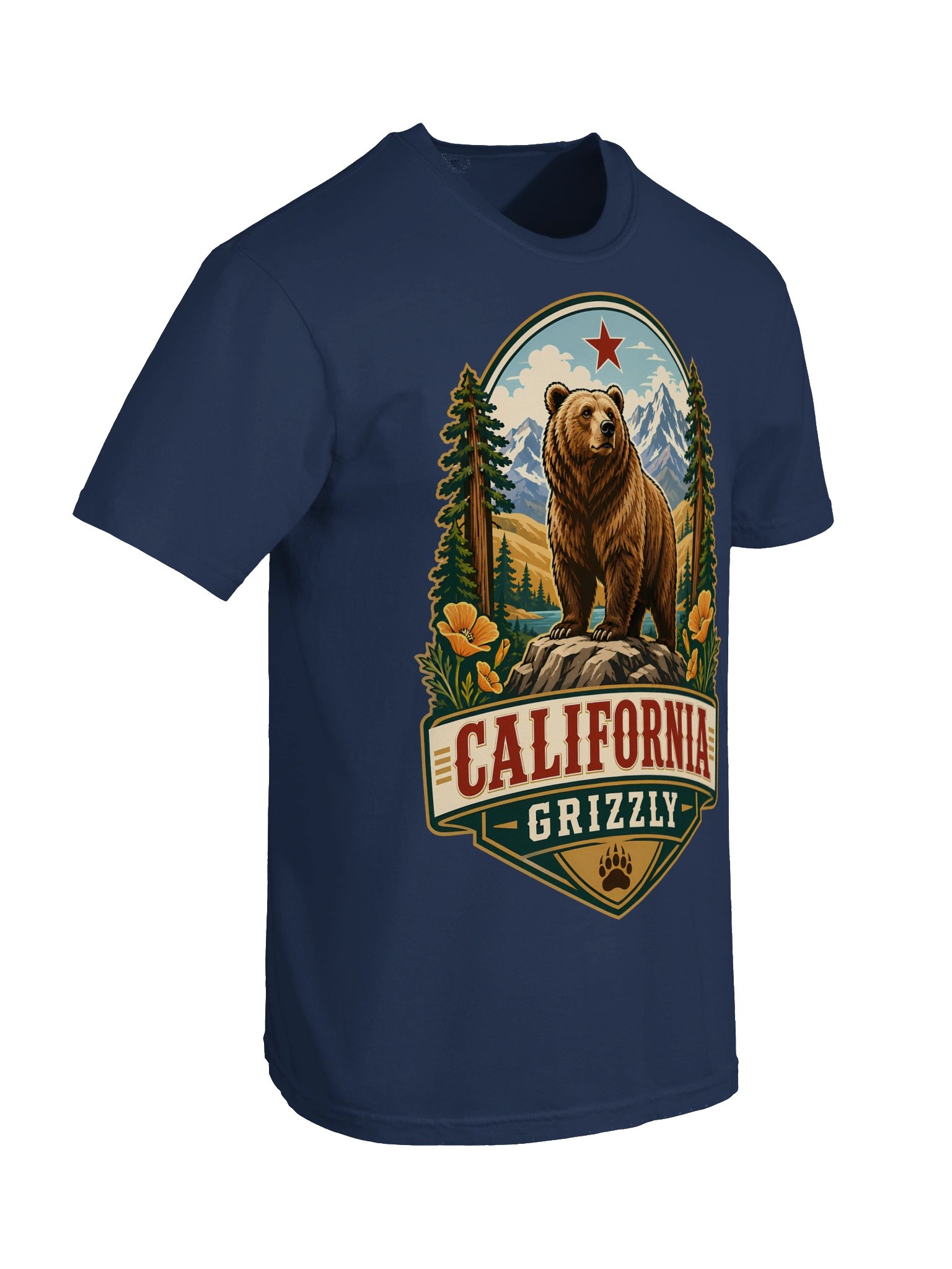 California Grizzly Badge Tee product image (86)