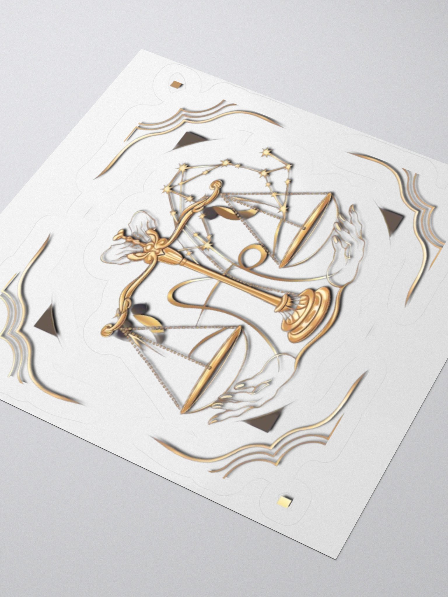 Libra Scales & Constellation Kisscut Stickers product image (7)