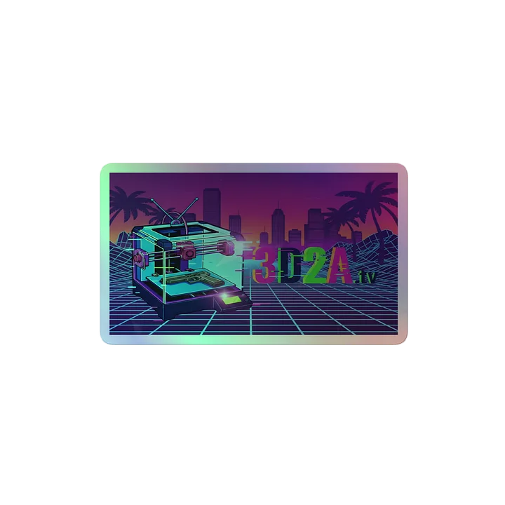 3D2A.TV Holo Sticker product image (2)