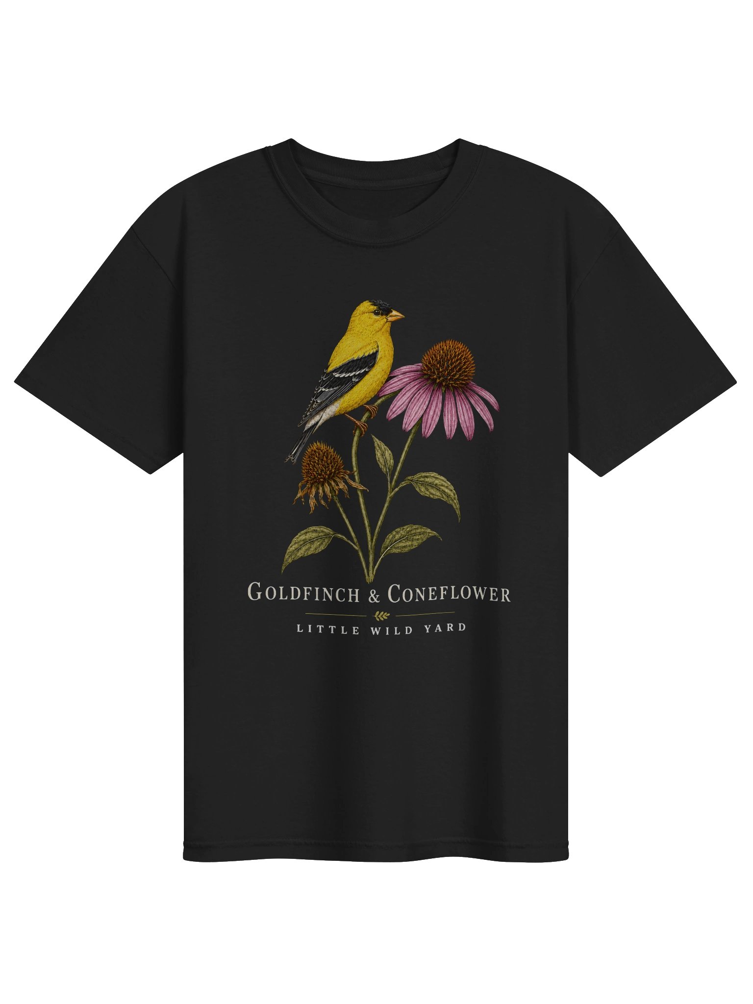 Goldfinch & Coneflower T-shirt product image (4)
