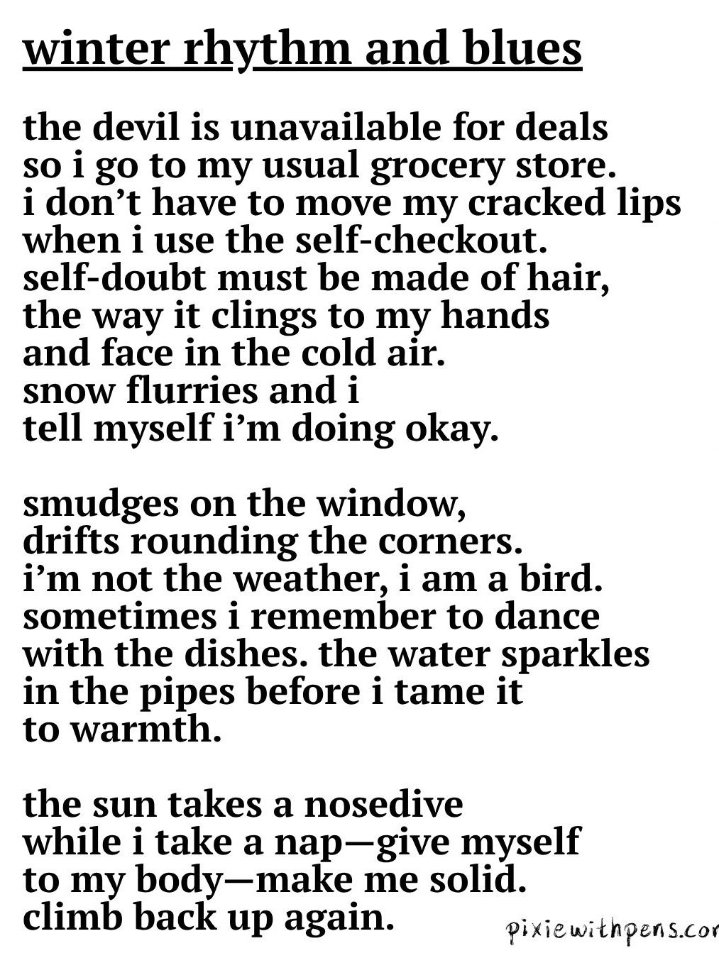 ’winter’ original drawing from ’poetry f*cks’ product image (4)