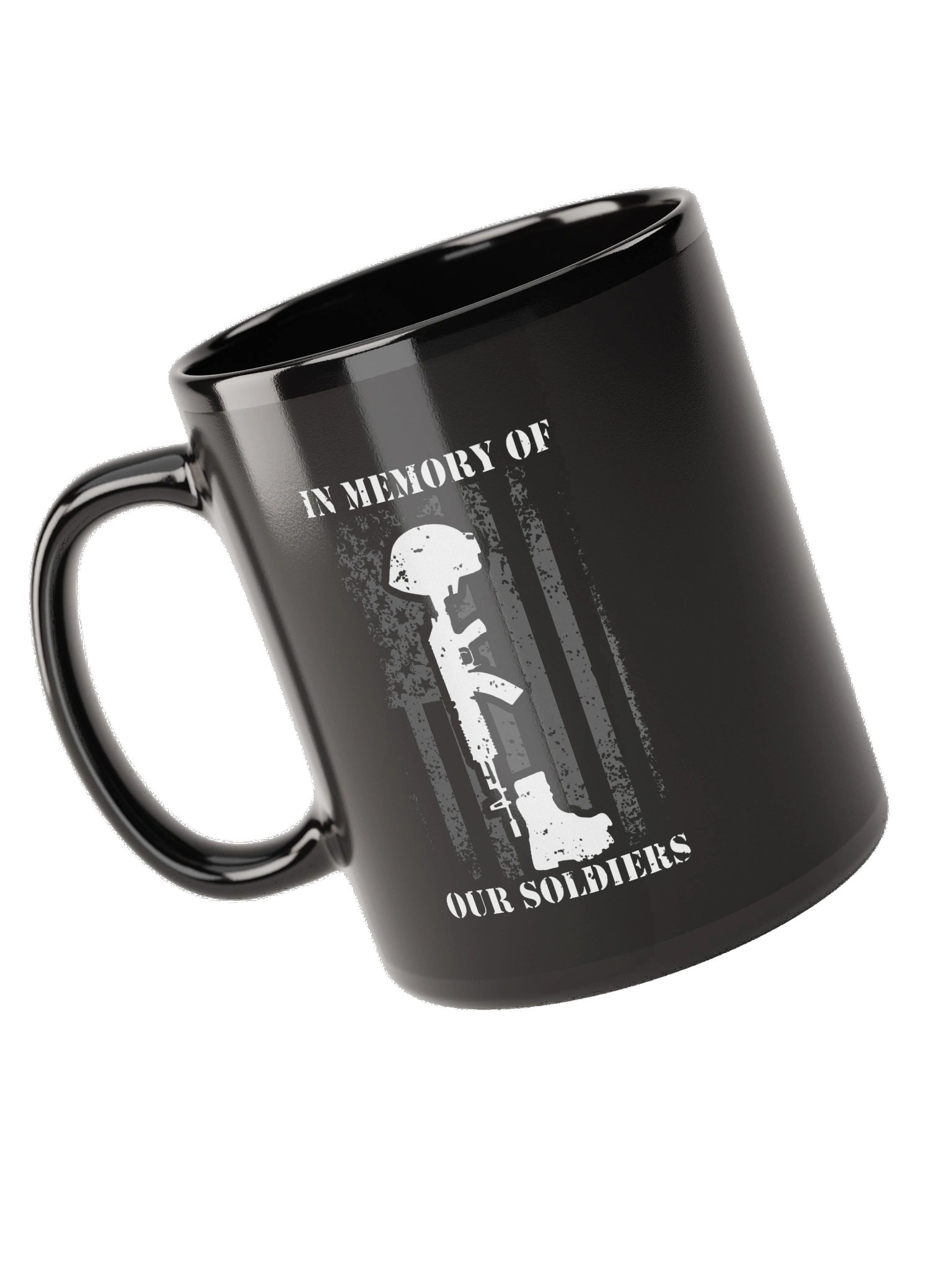 In Memory of Our Soldiers Black Mug product image (10)