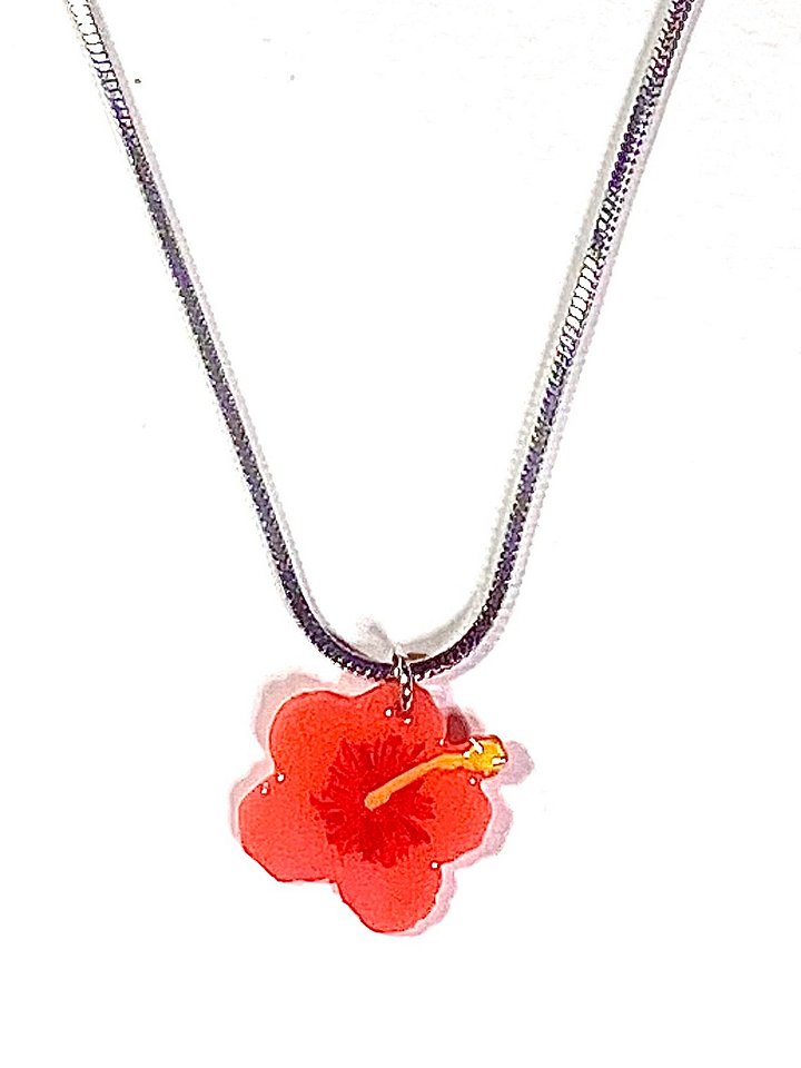 Collar Hibisco Rojo product image (1)