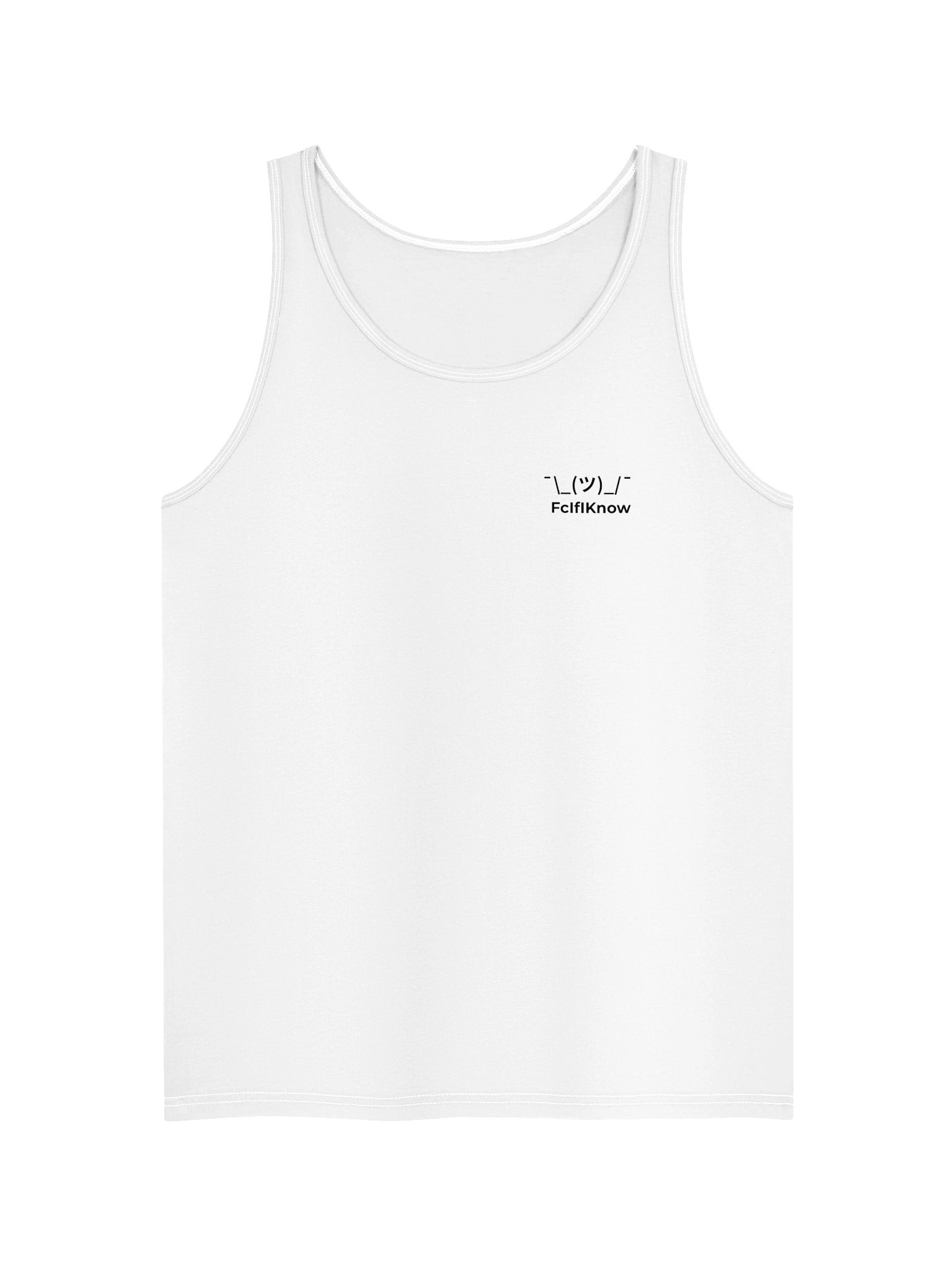 The Signature Shrug Tank — White product image (1)