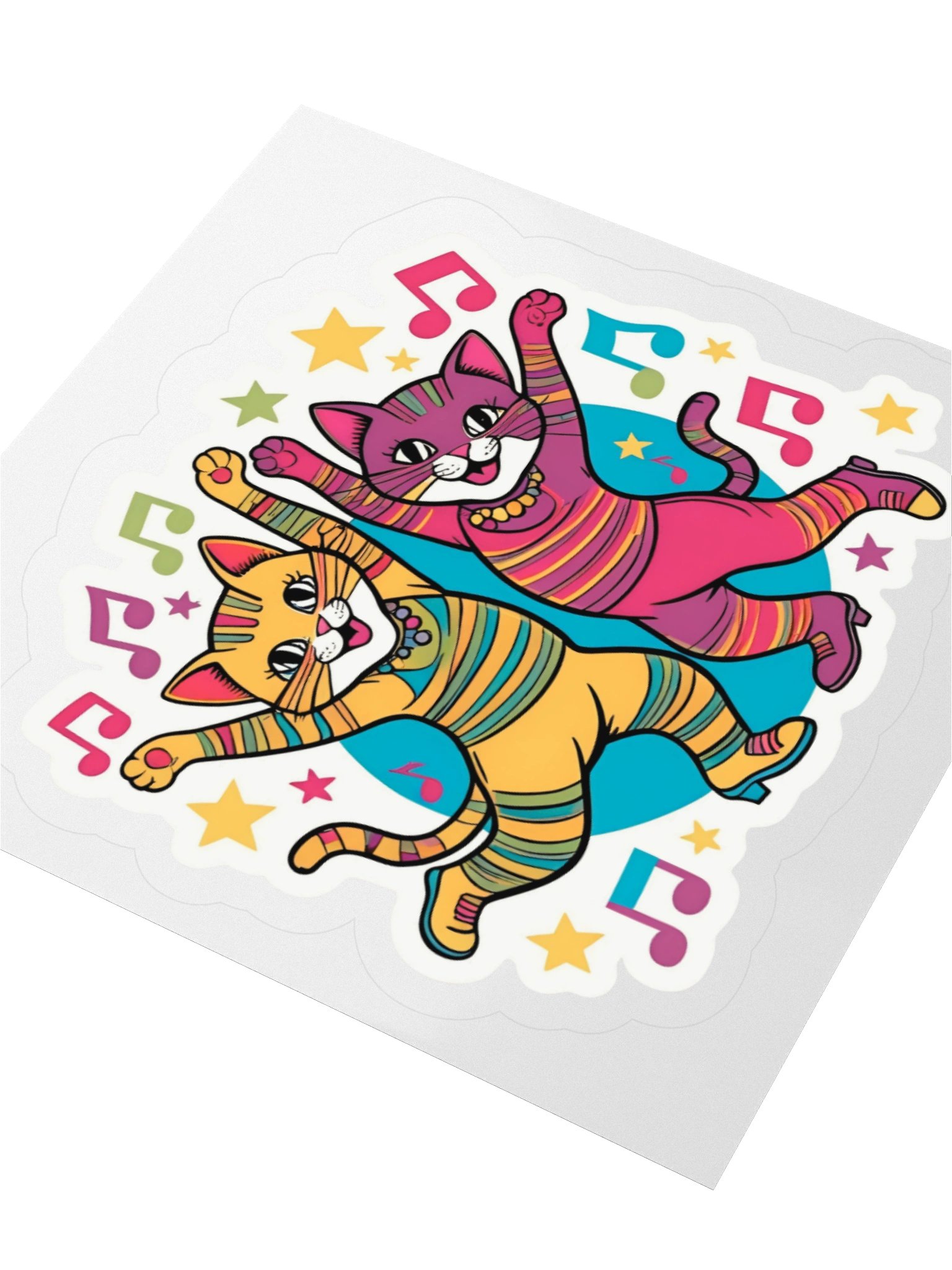 Funky Feline Dance Party Stickers product image (3)