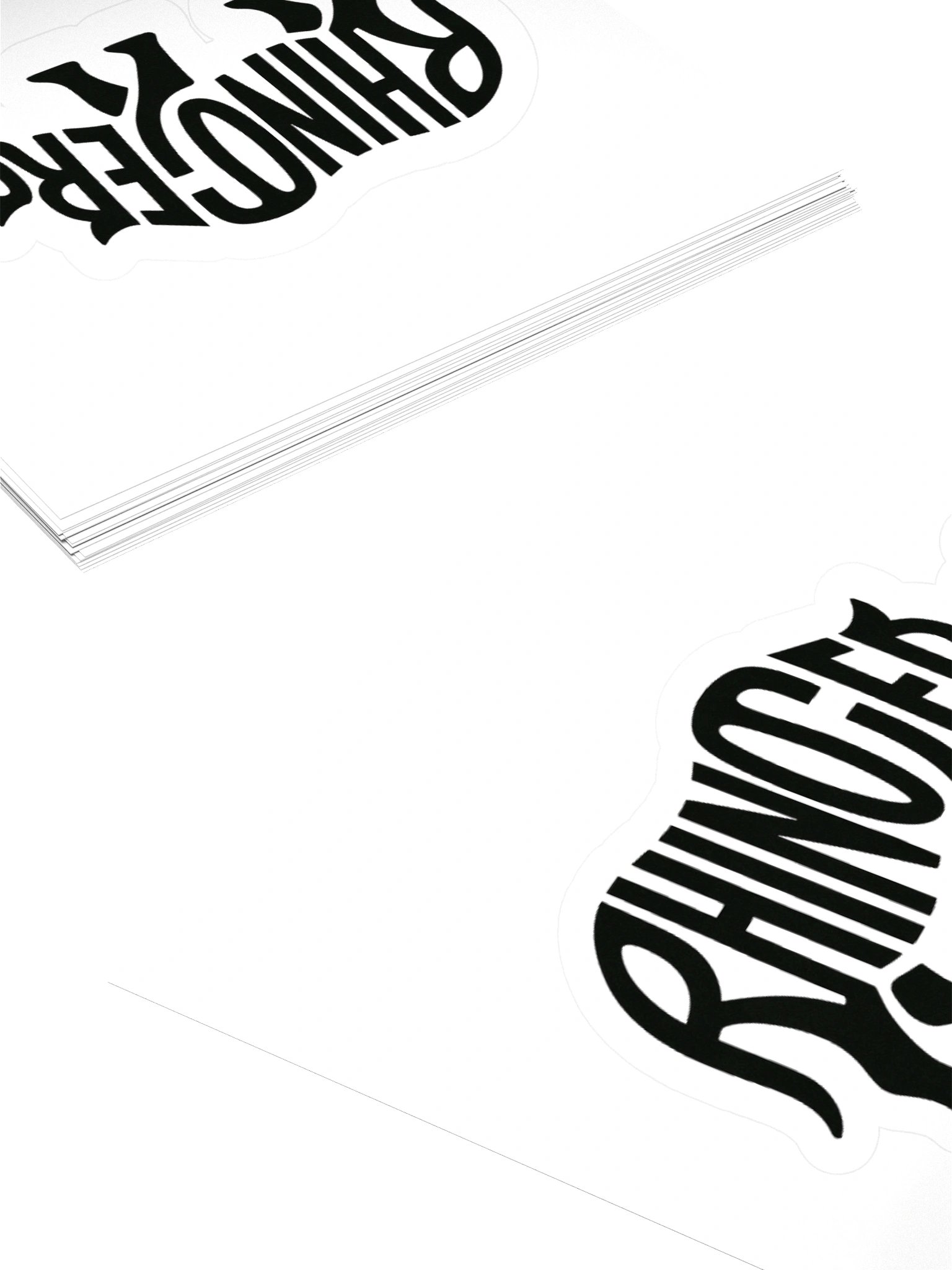 Rhinoceros Word Silhouette Kiss Cut Sticker product image (10)