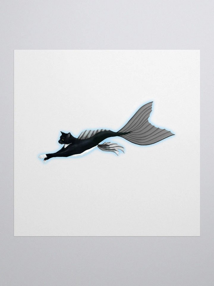 Mermeow Swimming Sticker product image (4)