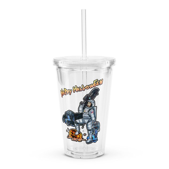 BeEasyBeez Halloween Clear Plastic Tumbler product image (1)