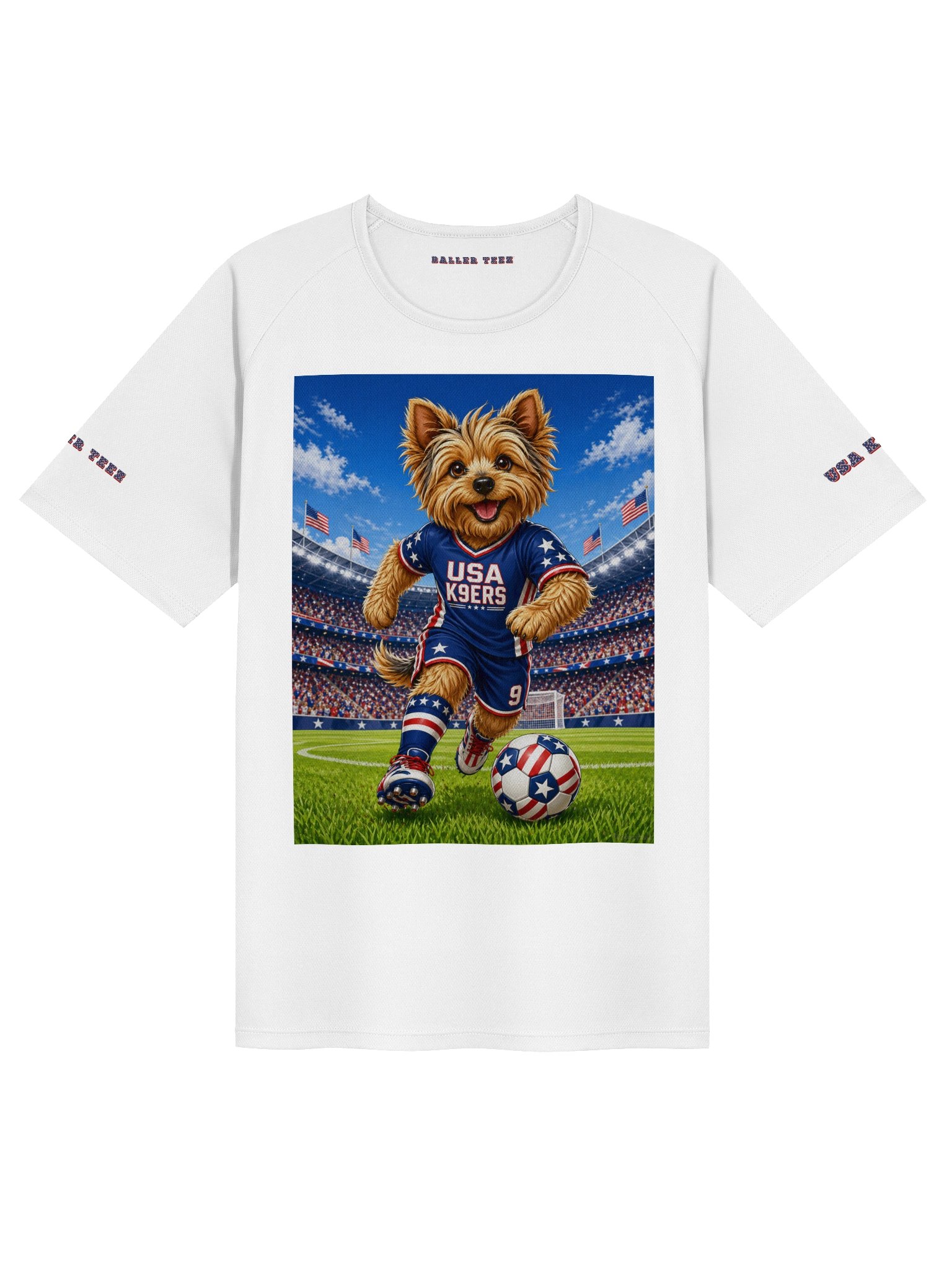 USA K9ERS Soccer Yorkshire Terrier Unisex Sports Jersey product image (1)