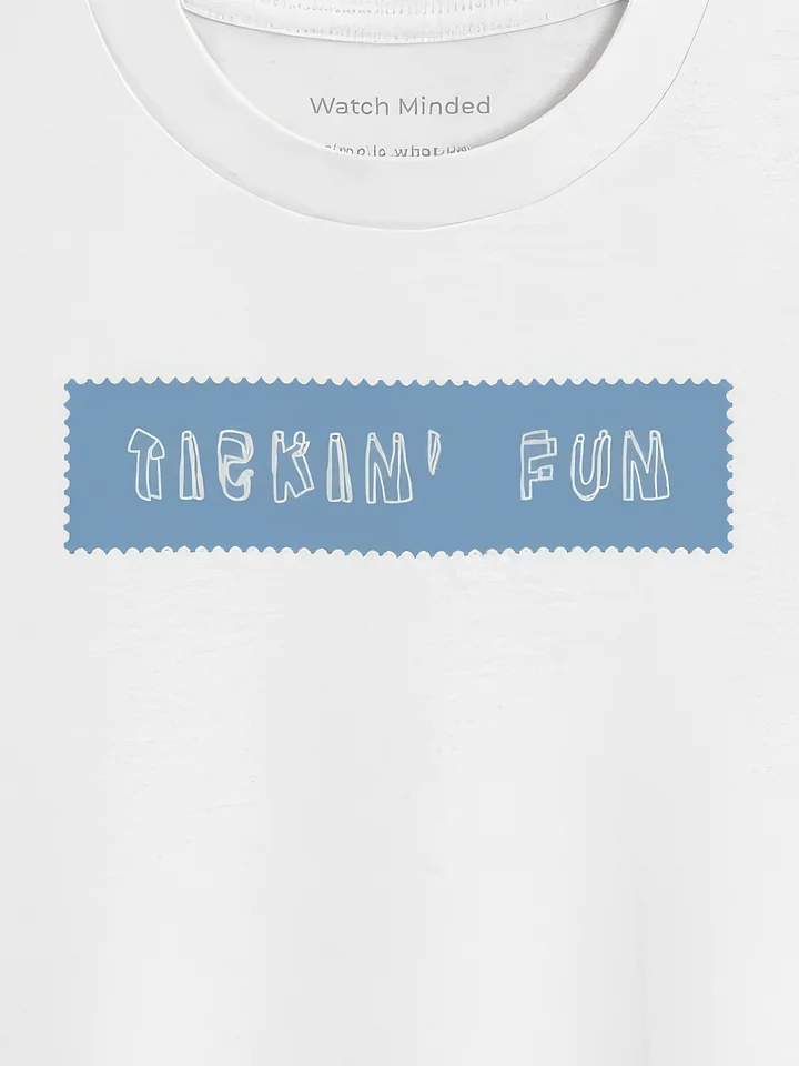 Relaxed Fit Heavy Cotton "Tickin' Fun Label" T-Shirt, White product image (2)