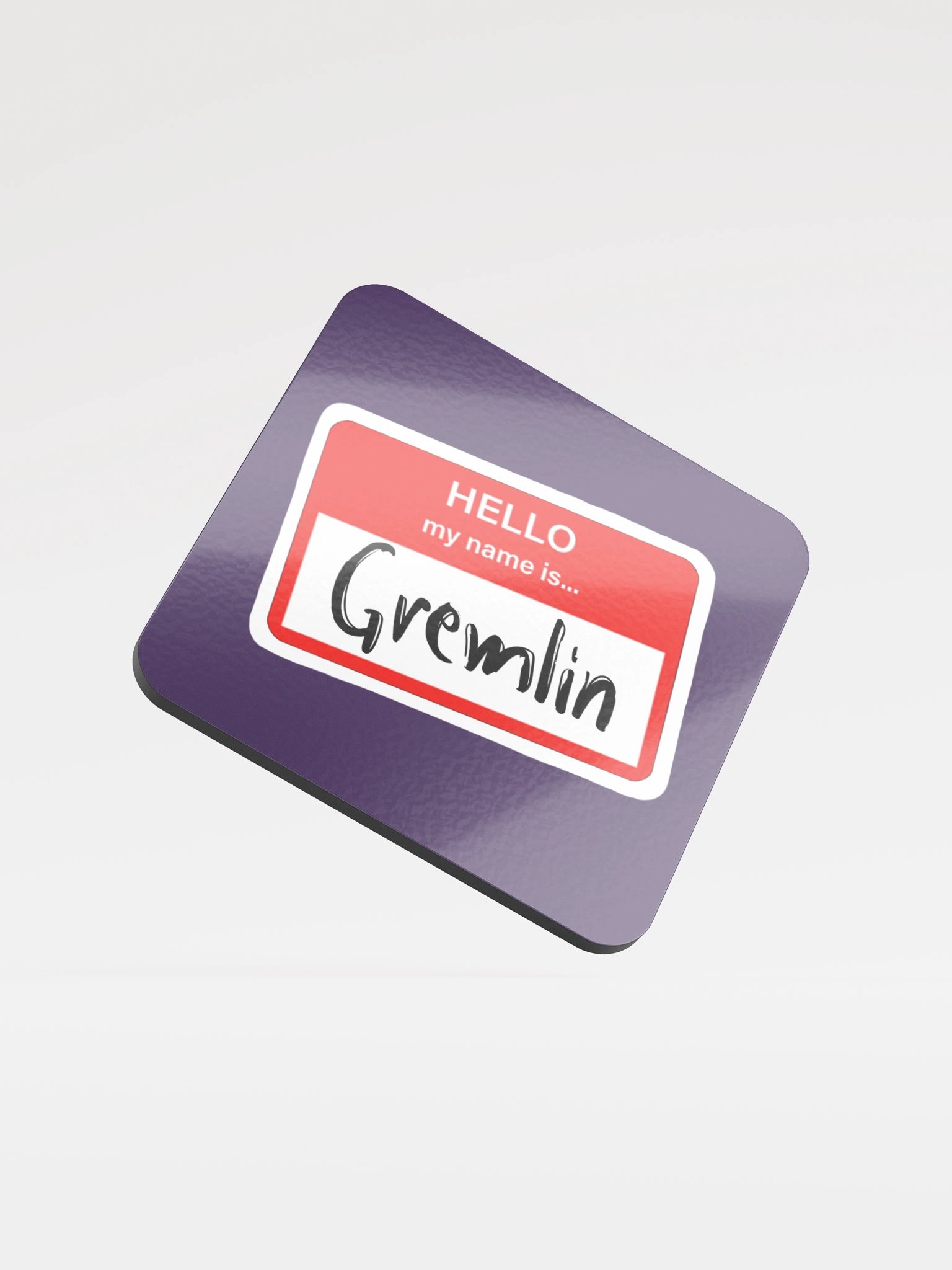 Hello, my name is... Cork Coaster product image (1)