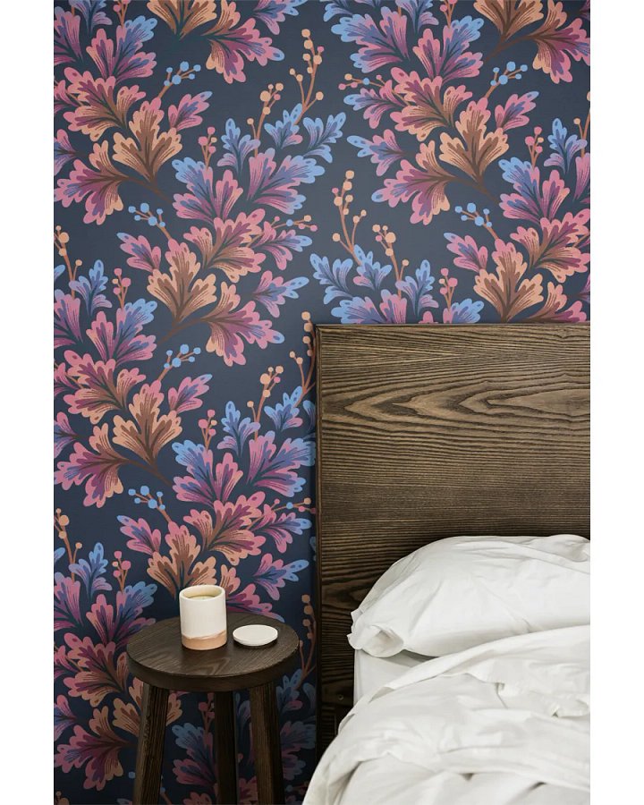 FREE Wallpaper Mockup - Bedside with Oak Headboard product image (2)