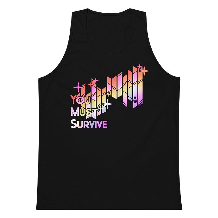 RAINBOW "YOU MUST SURVIVE" STAINED GLASS tanktop product image (7)