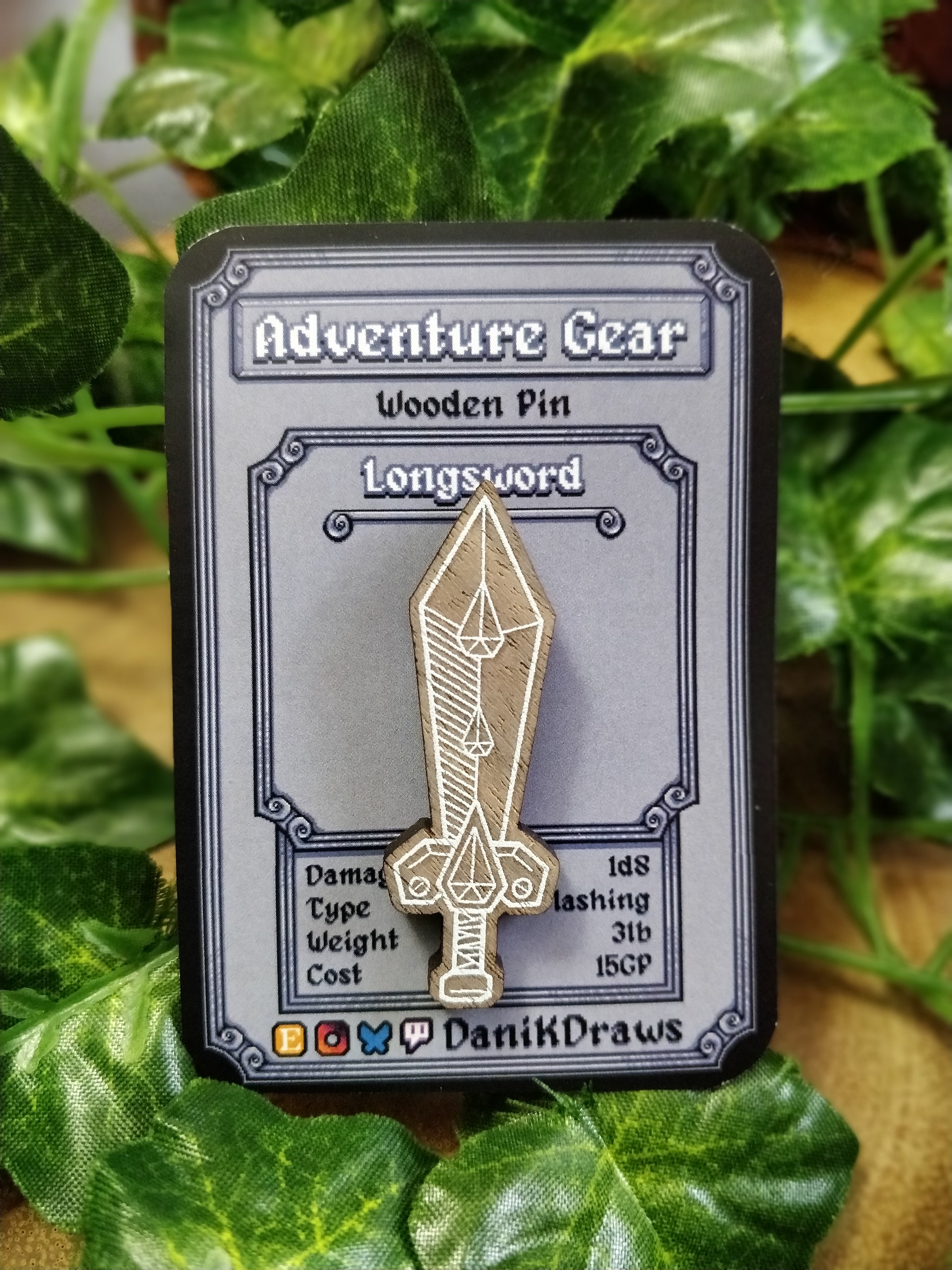 Fantasy Weapons Wooden Pins product image (3)
