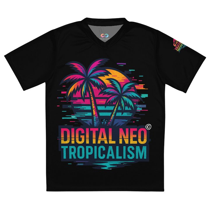 LIMITED EDITION - CNX Core All-over print Unisex Tee — Digital Neo Tropicalism 001 product image (1)
