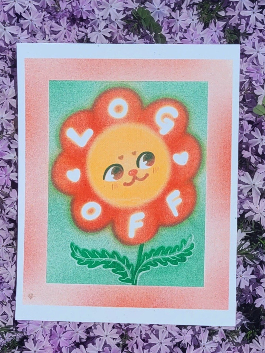 Log Off Riso Print product image (1)