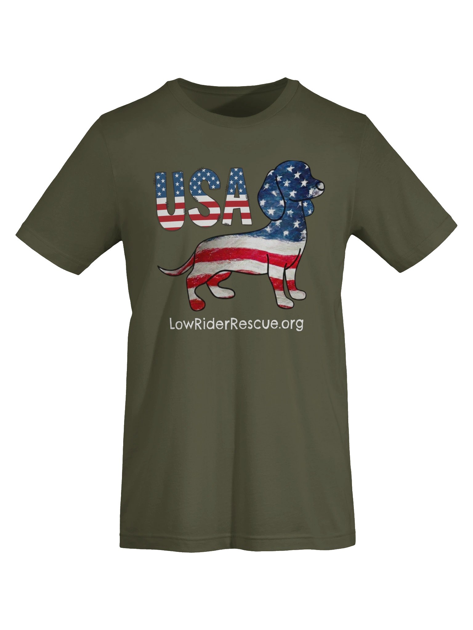 USA Dachshund Tee - Low Rider Rescue FL product image (3)