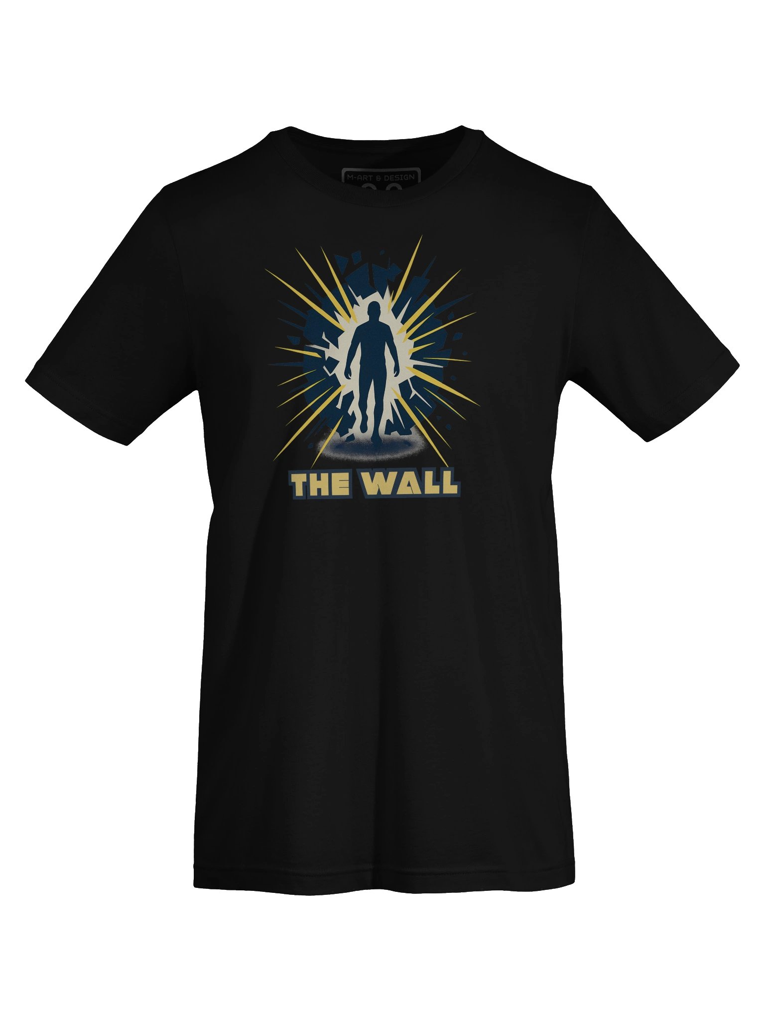 The Wall – Abstract Energy Burst Running Tee Marathon Motivation Shirt - by M-Art & Design product image (7)