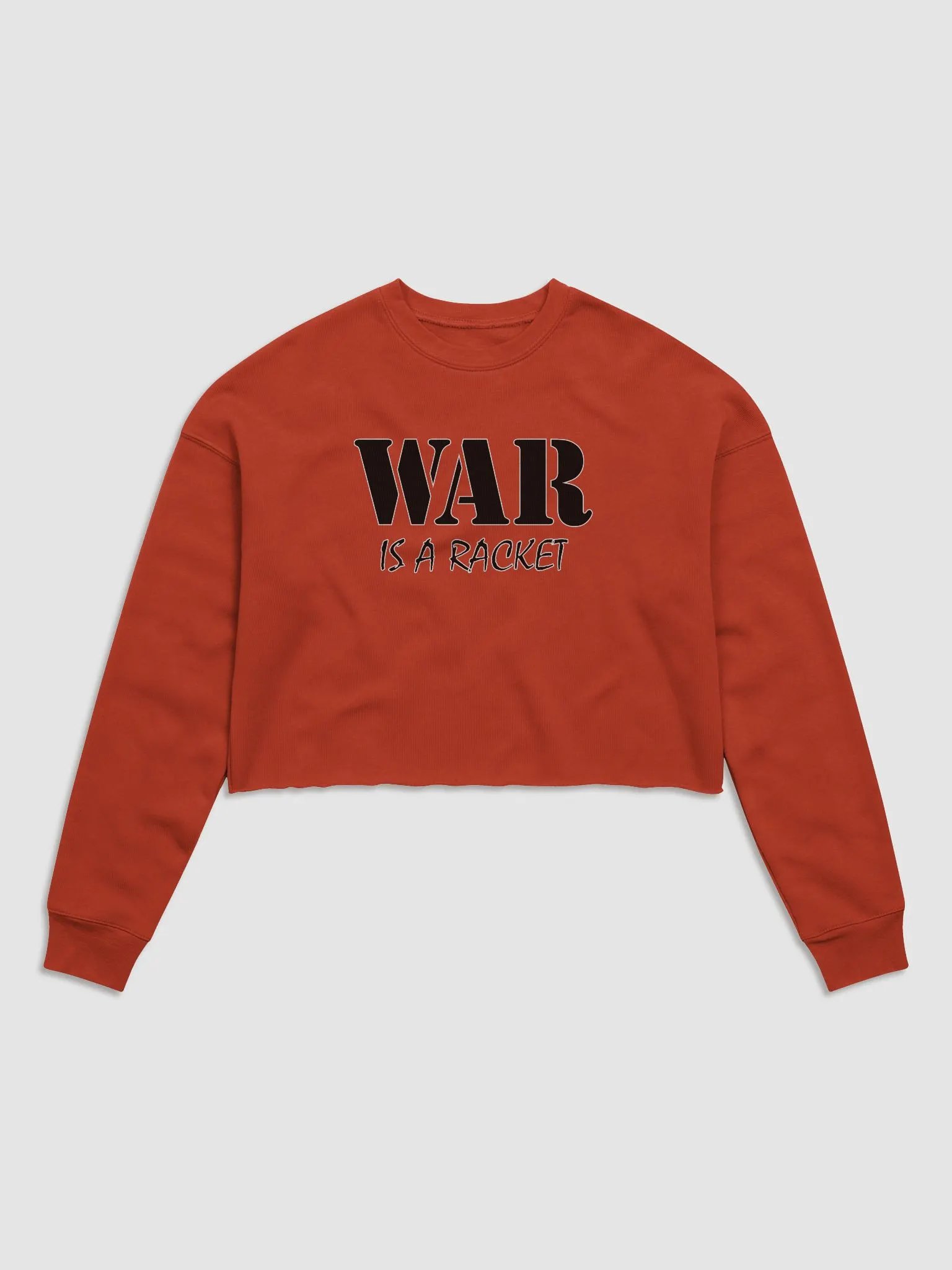 War Is A Racket - Bella+Canvas Women's Fleece Crop Sweatshirt product image (2)