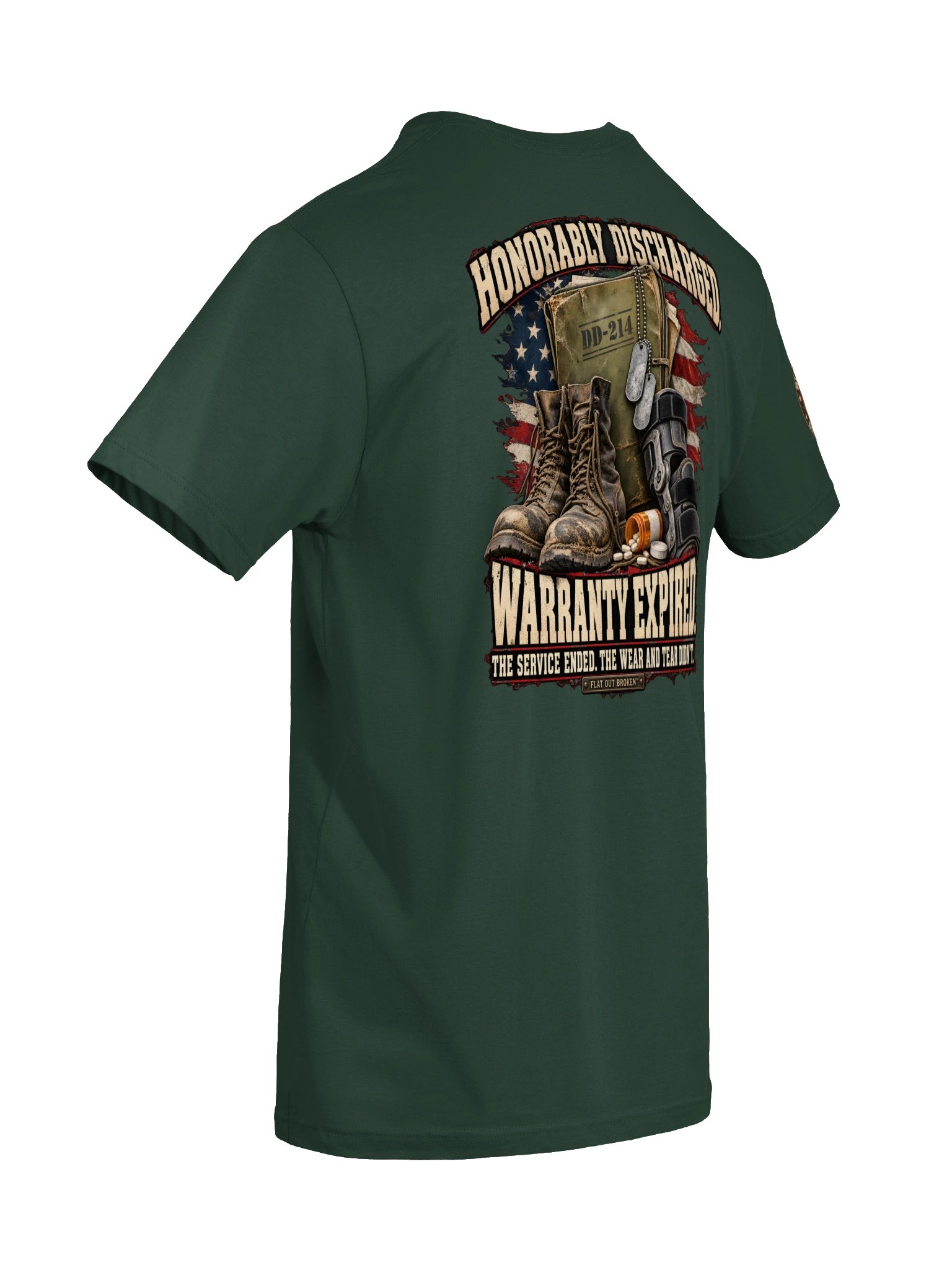 Honorably Discharged, Warranty Expired — DD-214 Alumni Veteran T-Shirt product image (9)
