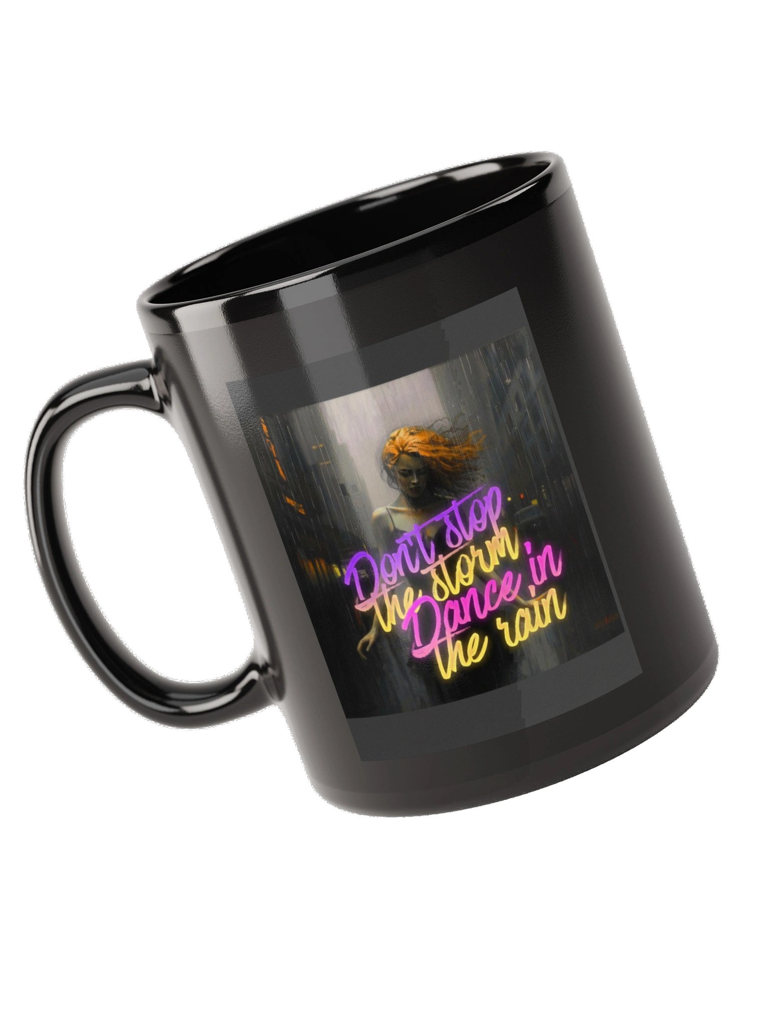Mind Matter- Dance in the Rain -mug, black product image (5)