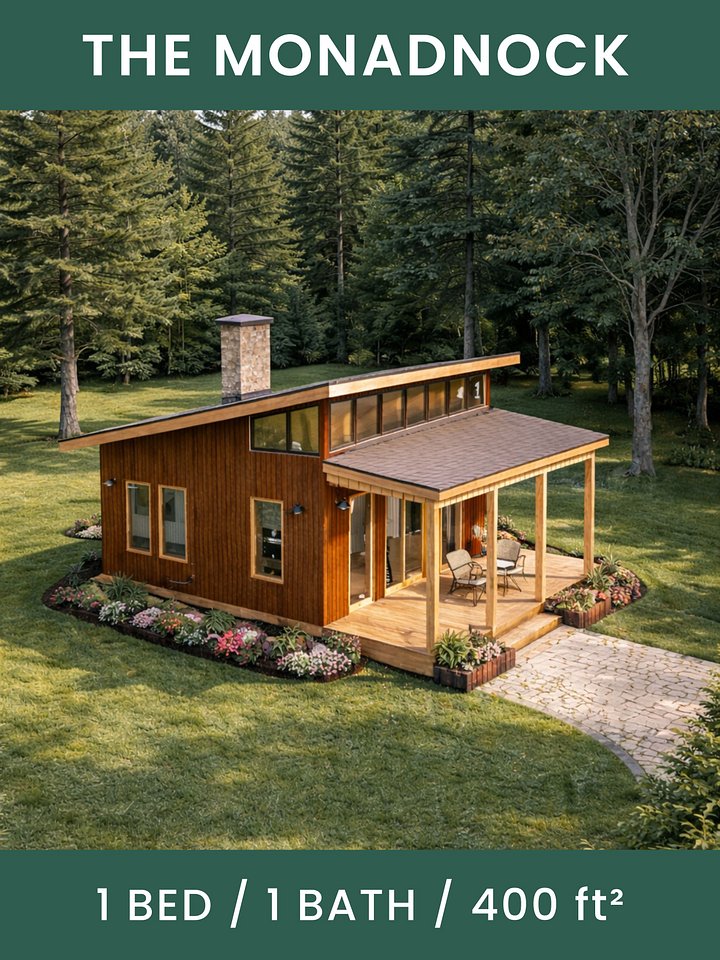 The Monadnock Tiny House Blueprint Set (CAD File + Materials List) product image (2)