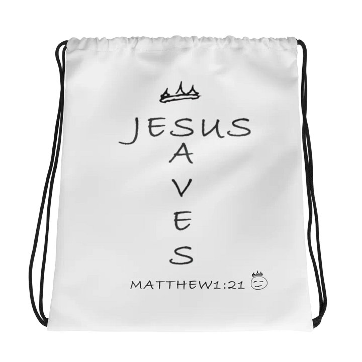 Jesus Saves Draw String product image (1)