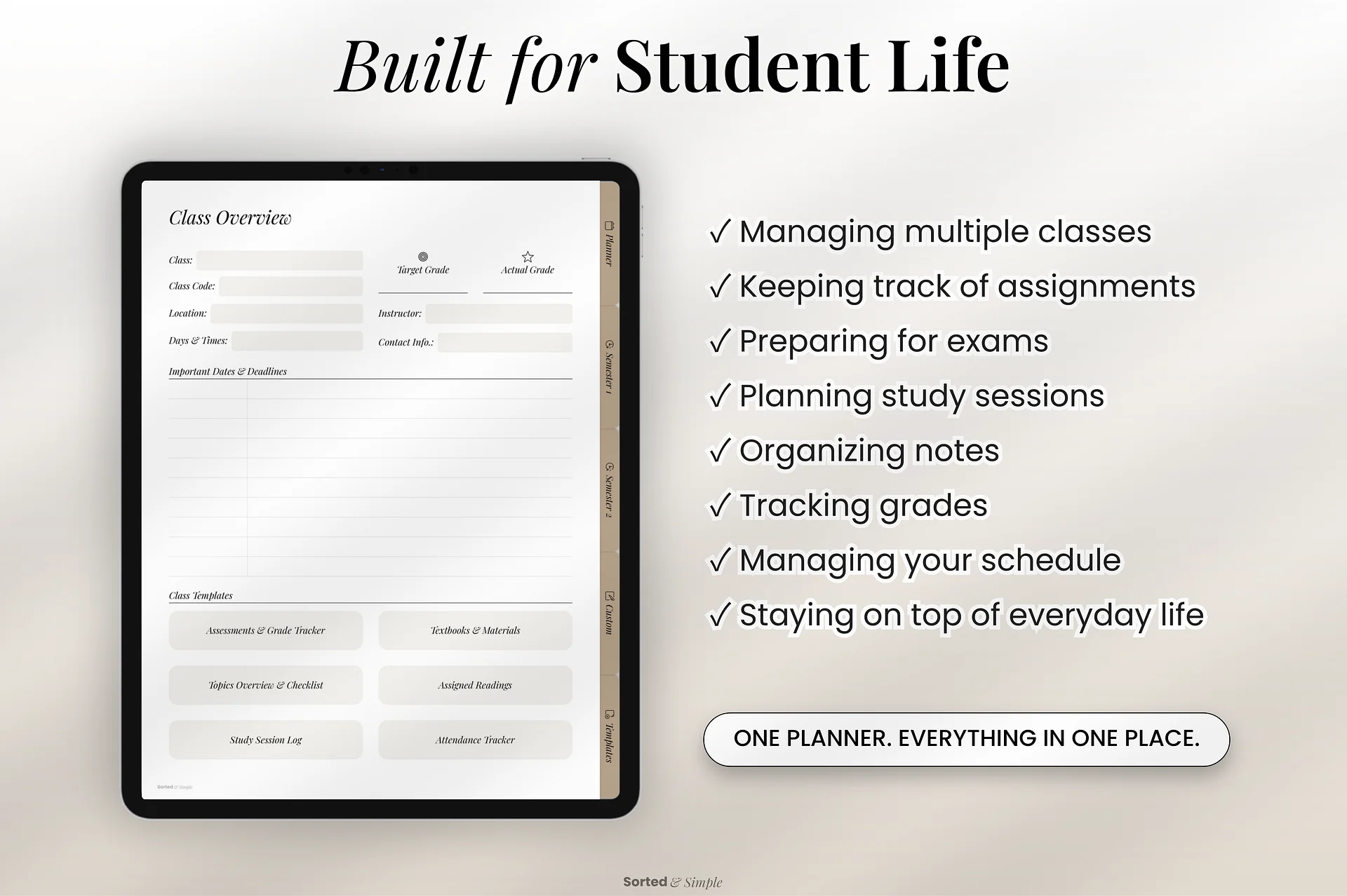 2026/2027 Student Planner - Academic Brown product image (11)