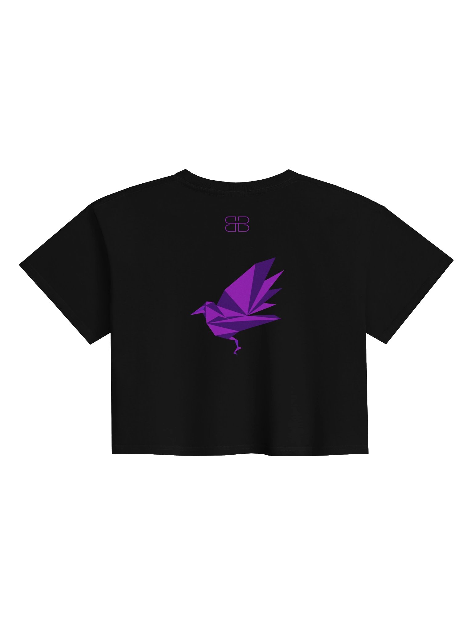 RAVEN PURPLE IMAGE ABSTRACT Crop Tee product image (2)