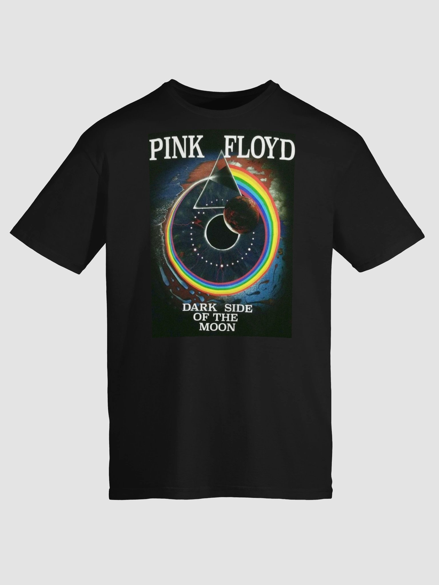 Pink Floyd Dark Side of the Moon Prism T-Shirt | Psychedelic Classic Rock Album Art Graphic Tee product image (6)